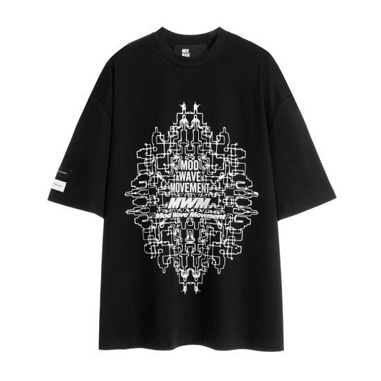 MWM Unisex κοντομάνικη μπλούζα Faces Print Ultra-Oversized Tee